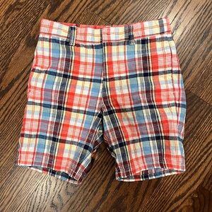 Janie and Jack sz 7 2019 Plaid Kids Shorts